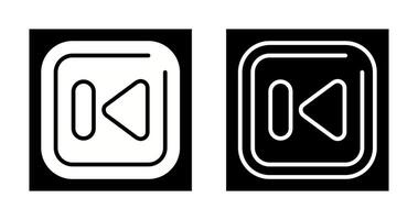 Previous Track Square Vector Icon