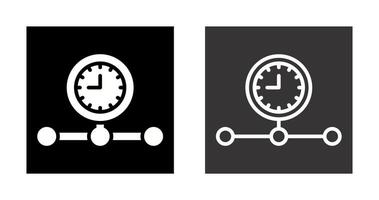 icono de vector de línea de tiempo