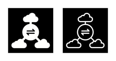 multi-nube vector icono