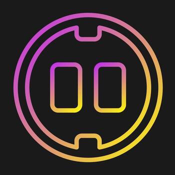 icono de vector de enchufe