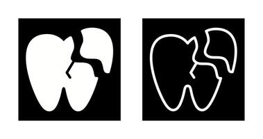 Broken Tooth Vector Icon