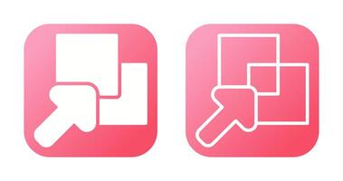 Overlap Vector Icon