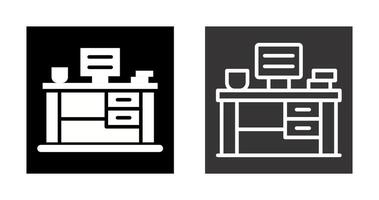 Office Desk Vector Icon