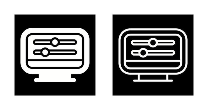 Desktop Computer Vector Icon