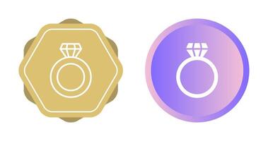 Diamond ring Vector Icon