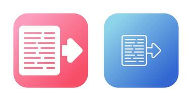 Document Export Vector Icon