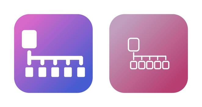 Card Sorting Vector Icon