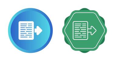 Document Export Vector Icon