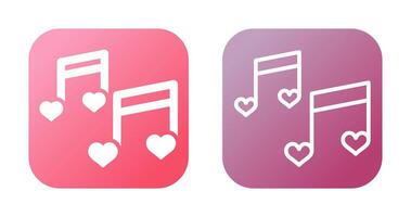 Romantic music Vector Icon