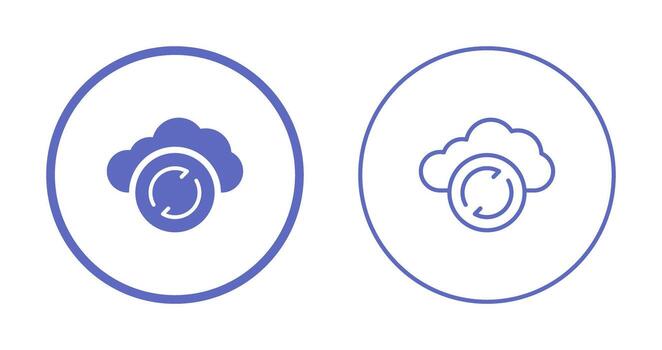 icono de vector de sincronización