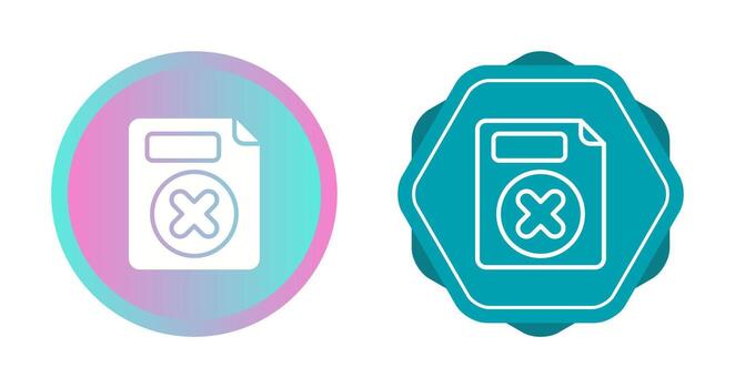 Delete Button Vector Icon