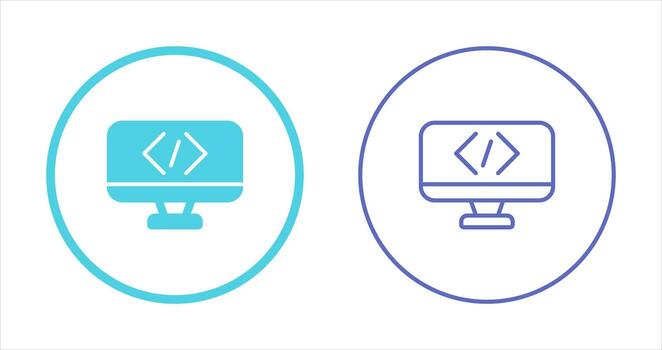 icono de vector de codificación