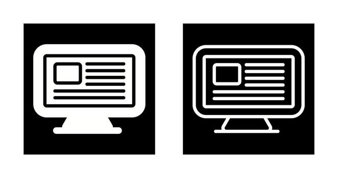 Computer Vector Icon