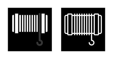 cable tracción cuerda vector icono