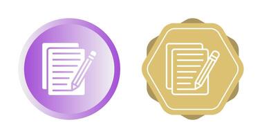 icono de vector de edición de documento