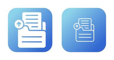 Document Upload Vector Icon