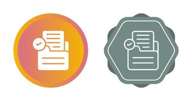 Document Check Vector Icon
