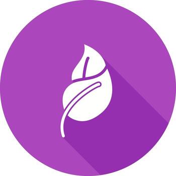 icono de vector de hoja