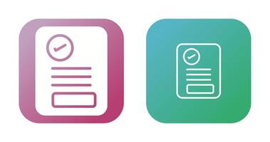 Document Approval Vector Icon