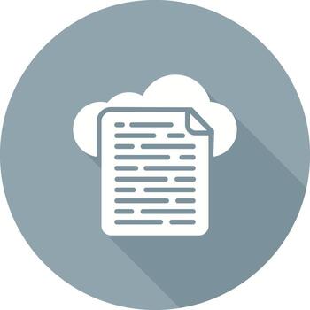 Cloud Data Vector Icon