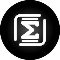 Summation Vector Icon