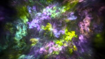 luz fractal forma ondulação e brilho - loop video