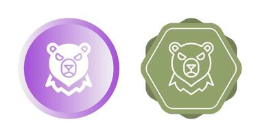 icono de vector de oso