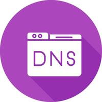 dominio dns administración vector icono