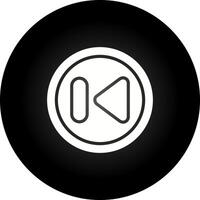 Previous Track Button Vector Icon