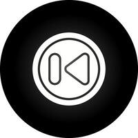 Previous Track Button Vector Icon