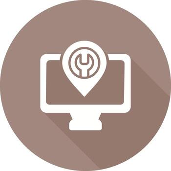 icono de vector de computadora