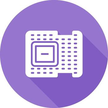icono de vector de procesador