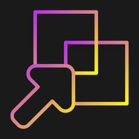 Overlap Vector Icon