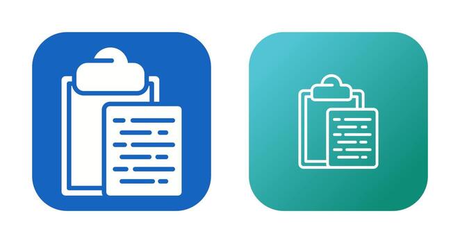 Document Paste Vector Icon