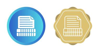 Document Insert Table Vector Icon