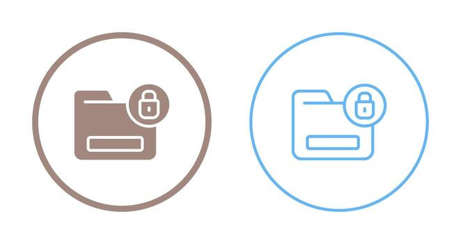 documento cifrado vector icono