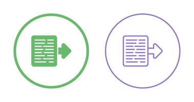 Document Export Vector Icon