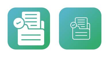 Document Check Vector Icon