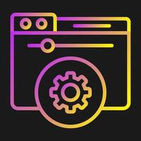 Hosting Control Panel Vector Icon