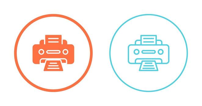 icono de vector de impresora