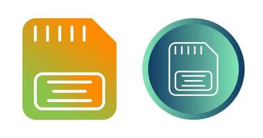 Memory Card Vector Icon