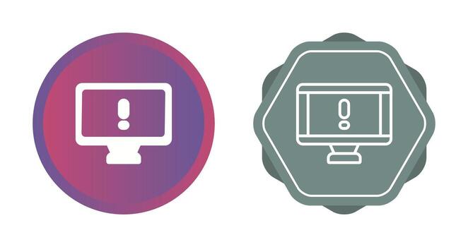 icono de vector de computadora