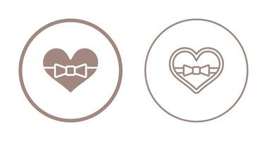 Heart shaped chocolates Vector Icon