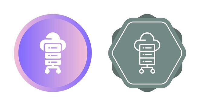 icono de vector de computación en la nube
