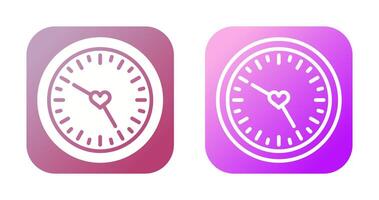 amor reloj vector icono