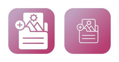 Document Insert Image Vector Icon