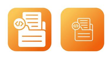 Document Insert Code Vector Icon