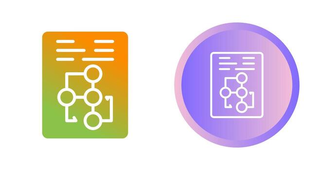 Document Workflow Vector Icon