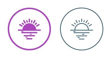 Sunset Vector Icon