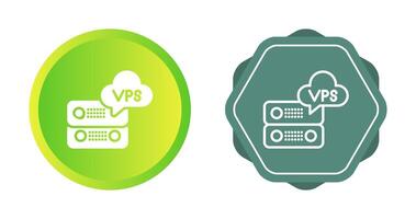 vps hospedaje vector icono